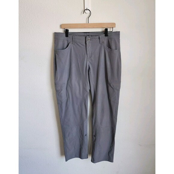 Kuhl Pants - Kuhl Women's Freeflex Roll-up Cargo Pants 12 Reg Gray ‎ Drawstring Relaxed Fit